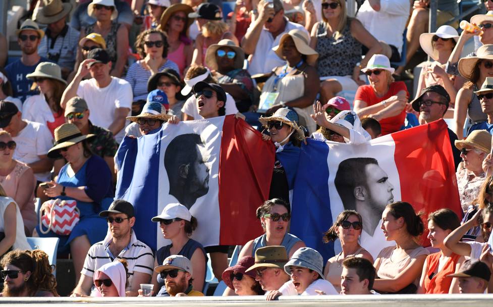 I supporters del francese Jo-Wilfried Tsonga (Afp)